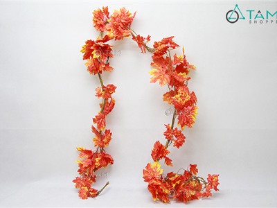 Chùm 5 dây lá phong vàng cam 270cm F-DAYLA-04